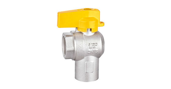 Valvola a sfera per linea gas nichelata Valvola a sfera in ottone con filettatura forgiata AV1005-FF