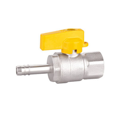 Valvola a sfera filettata in ottone per gas Connettore per tubo X maschio Valvola a sfera in PTFE