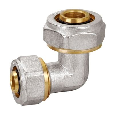 Rapido colleghi il tubo d'ottone d'ottone dei montaggi PF5004 un gomito da 90 gradi