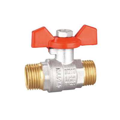 Valvola a sfera in ottone da mezzo pollice nichelato Pressione max 25 bar BV1032-MM