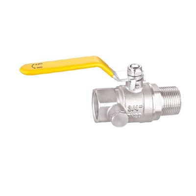 la valvola a sfera d'ottone a 1 pollici BV1028-MF del gas di 1/2 di 3/4