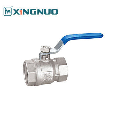 Valvola a sfera in ottone rivestita di nichel 100% CNC testata per perdite per acqua o aria a temperatura normale