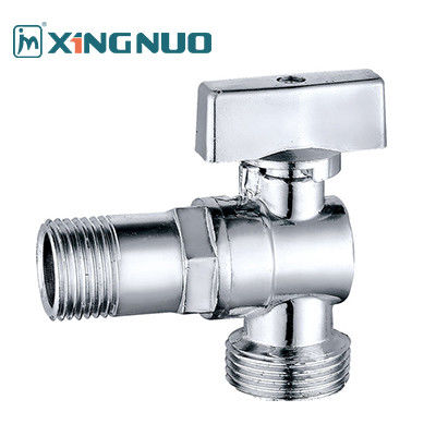 Valvola a sfera in ottone angolo grande flusso bagno bagno Valvola cromata connettore standard per applicazioni idriche