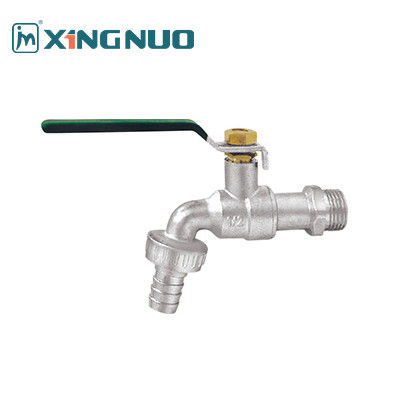 Manico lungo e retto maschio filettato Simplicità moderna Nickel Tirato ottone Valvola d'acqua Bibcock con manico a leva