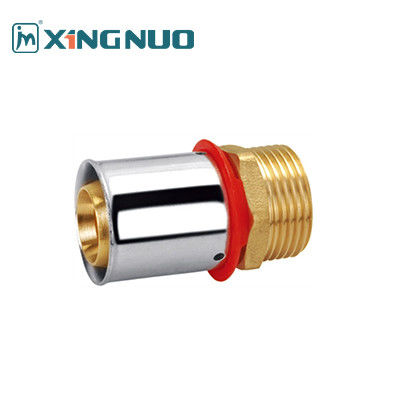 3/4 NPT Fittings di compressione in ottone lucidoFittings di ottone in PEX rossoFittings di ottone 1/2