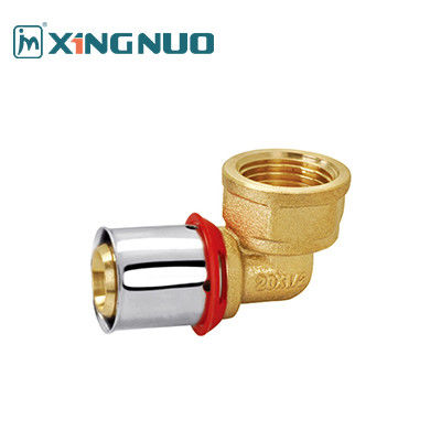 Fittings di compressione di rame e nichel per gas Al Pex Fittings colore rosso 1/2