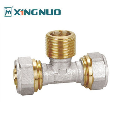NSF ottone Fittings femminile gomito tubi di rame e ferro doppi colori PEX Fittings tubo maschile Tee PEX Fittings compressione