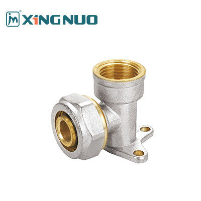 Fittings di tubi PEX normali doppio colore ottone compressione Fitting PEX ottone gomito con seduta
